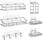 Nieifi Shower Caddy Adhesive, Shower Shelves, Shampoo Holder for Bathroom by Nieifi
