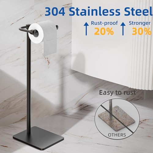 RUACQ Bathroom Toilet Paper Holder Stand, Oil Rubbed Bronze - Image 5