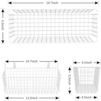 Joben Oligey 3 Set [Extra Large] Hanging Wall Wire Baskets, Farmhouse Food Storage Kitchen Pantry Laundry Closet Garage RV, White - Image 3