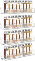 FEMELI Acrylic Wall Mount Spice Rack, 4 Pack 15 Inch by FEMELI