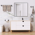 10 Pieces Matte Black Bathroom Hardware Accessories Towel Bar Set Black Towle Racks for Bathroom Wall Mounted Stainless Steel Toilet Paper Holder Towel Holder Kit - Image 7