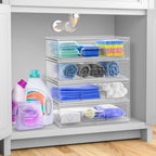Sorbus Clear Stackable Storage Drawers (2 Pack, 12.1'' Wide) - Image 2