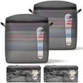 ONTYZZ 2 Pack Home Vacuum Bags Space Saver Compression Domestic Vacuum Sealer Bags for Clothes, Comforters, Blankets, Bedding by OTNYZZ