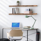 Sorbus Floating Shelves for Wall Storage (35 Inch, 2 Pack, Mahogany) - Image 5