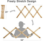 SKOLOO Hat Rack for Wall with 11 Hooks, 24 inch Solid Wooden, Modern, Huge Coat Rack Wall Mount for Coats, Hats, Bags, Cowboy Caps, Baseball Caps, Dark Walnut Color - Image 2
