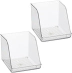 iDesign Plastic Water Bottle Organizer for Fridge, Clear, 2-Pack - Image 7