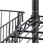 TRINITY 21-Inch Metal Hanging Basket, Black, NSF, 2-Pack - Image 3