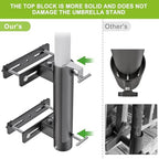 Deck Railing Umbrella Holder for 1-2" Patio Umbrella Poles - Image 5