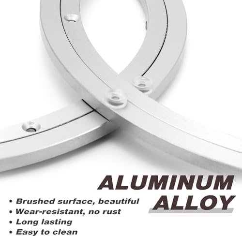 JaGely 2 Pack Lazy Susan Aluminum Turntable, 14 Inch - Image 3