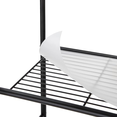 3-Tier Over Toilet Storage Rack, Black Steel Bathroom Space Saver Shelving Unit, 22.83x9.65x59.75 Inch, 30 lb Capacity - Image 6