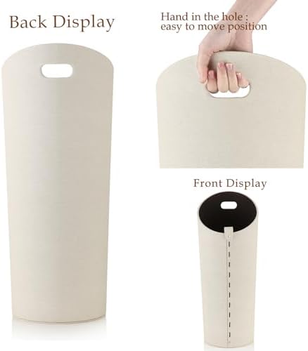 Tall Umbrella Holder White That won't Tip Over and Removable Drip Water Tray Modern Farmhouse Home Decor Umbrella Bucket Rack Can Storage 10 Different Sizes of Golf Umbrellas Canes etc - Image 5