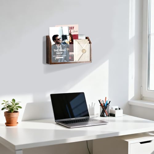Wall File Holder & Organizer, Wall Mount Magazine Holder - Image 6
