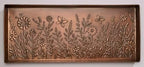 HF by LT Butterfly Garden Pattern Metal Boot Tray, 30 x 13 inches, Antique Copper Finish by HFbyLT