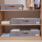 Yawinhe 48L Under Bed Storage,4 Pack Collapsible Container Bags,Grey - Image 4