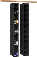 Simple Houseware 2 Pack 10 Shelves Hanging Shoe Organizer, Black by SimpleHouseware