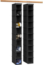 Simple Houseware 2 Pack 10 Shelves Hanging Shoe Organizer, Black by SimpleHouseware