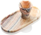 Natural Marble Decorative Tray, 9.8”x4.4”, Rose - Image 4