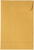 JAM PAPER #4 Coin Business Commercial Envelopes with Peel and Seal Closure - 3 x 4 1/2 - Brown Kraft Manila - Bulk 500/Carton by JAMPaper