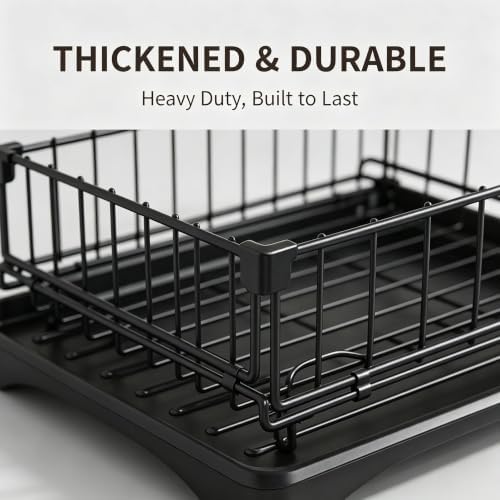 2-Tier Large Dish Drying Rack for Kitchen Counter, Dish Rack Auto Drain - Image 6