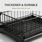 2-Tier Large Dish Drying Rack for Kitchen Counter, Dish Rack Auto Drain - Image 6