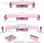 Spacrea Dual Monitor Stand Riser with Drawer and 2 Pen Holders - Image 5