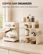 Kitchen Countertop Organizer, Counter Shelf for Corners Coffee Bars Pantry - Image 7