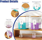 RoleDes Laundry Detergent Dispenser Set, Liquid Laundry Soap Dispensers for Detergent and Fabric Softener, 2 x 101 oz Refillable Containers with Stand for Laundry Room Organization - Image 3