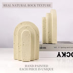 Heavy Duty Bookends for Heavy Books, 6 LB Decorative Bookends for Shelves - Image 4