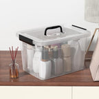 Clear Storage Latch Bin 12 Quart, Plastic Organizing Box, 6-Pack - Image 5