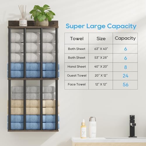 Towel Racks for Bathroom Wall Mounted, Updated 4 Bar Wall Towel Holder - Image 4