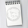Custom Name & Address Embossed Stamp - Ideal Islamic Gift, Personalized Desk Embosser for Envelopes & Paper, Sturdy Base, Ideal for Islamic School Teachers, 1-5/8 Size, Easy to Use by AcornSalesCo