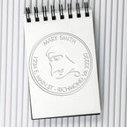 Custom Name and Address Embossed Stamp for Muslim Wedding Planners - Elegant Hybrid Veil Design, Personalized Embosser with Customized Name & Address, Ideal for Invitations, 1-5/8 Size - Image 6
