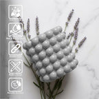 Better Trends 2-Piece Bathroom Accessory Set – Toothbrush Holder & Bubble Textured Tumbler Cup, Unbreakable Plastic Vanity Organizer for Modern Bathroom Countertop Décor Gray Nova Collection - Image 5