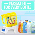 Liquid Laundry Detergent Holder Stand with Drip Tray - 2 Pack - White - Image 5