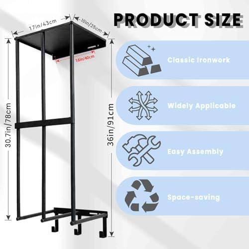 Camping Chair Storage Wall Mount Metal Rack for Garage Organization - Image 2
