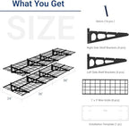 FLEXIMOUNTS 4-Pack 2x3ft Garage Shelving, 24"x72" Storage Shelves, Black - Image 2