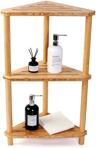 Corner Shelf Shower Caddy Stand 3-Tier,Standing Bathroom Organizer by Unknown