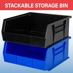 Akro-Mils 30235 AkroBins Plastic Storage Bins, 11"x11"x5", Red, 6-Pack - Image 4