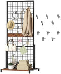 HOOBRO Gridwall Panel Units 5.6' x 2.1' Ft, Movable Grid Display Rack by HOOBRO