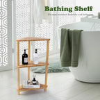Corner Shelf Shower Caddy Stand 3-Tier,Standing Bathroom Organizer - Image 4