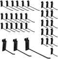 Slatwall Accessories Heavy Duty Garage Hooks Slatwall Panel Hooks Slat Wall Hanging Hook for Bike Ladder Garage Storage System Accessory Multi Size Utility (34 Single Hook) by FRAYSCENT