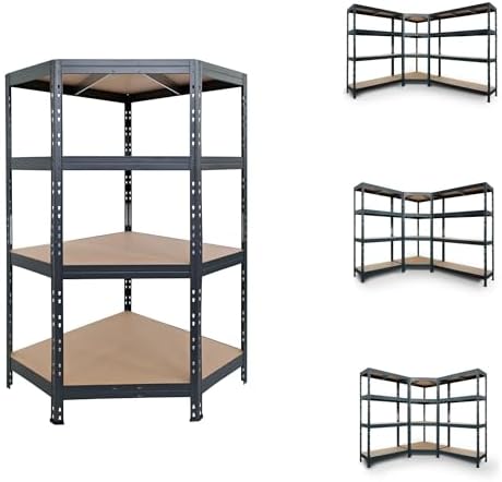 AR Shelving Garage Series Metal Corner Shelf, 24in., 500-Lb. Capacity per Level by Unknown