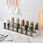 SIMPLEMADE 3-Tier Spice Rack Organizer - Versatile Storage Shelf for Kitchen, Bathroom, Bedroom & Office, Set of 2, Expandable White - Image 5