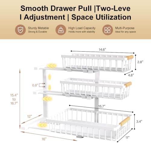 Under Sink Organizer, 3-Tier Storage - Image 2
