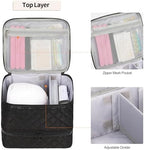 Nail Polish Organizer Bag Holds 30+ Bottles (15ml/0.5 fl.oz) &UV Nail Lamp - Image 2