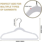 Quality Children's Plastic Non Velvet Non-Flocked Thin Compact Hangers Swivel Hook for Shirts Blouse Coats (White, 240) - Image 6