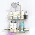 Hanging Shower Caddy Over Showerhead - Rustproof No Drill Shower Organizer by AKTECKE