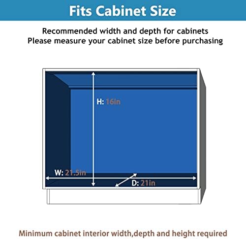 LOVMOR 2 Tier Individual Pull Out Cabinet Organizer 20" W x 18" D, Slide Out Kitchen Cabinet Storage Sliding Shelves - Image 4