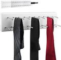 Pull Out Tie Rack for Closet, Wood Sliding Belt Rack with 21 Tie Hanger by Vrietina