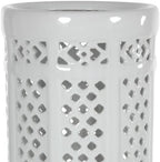 Red Lantern 17" Carved Lattice Decorative Umbrella Stand - Image 2